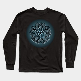 Rochester Mandala (embossed in cools) Long Sleeve T-Shirt